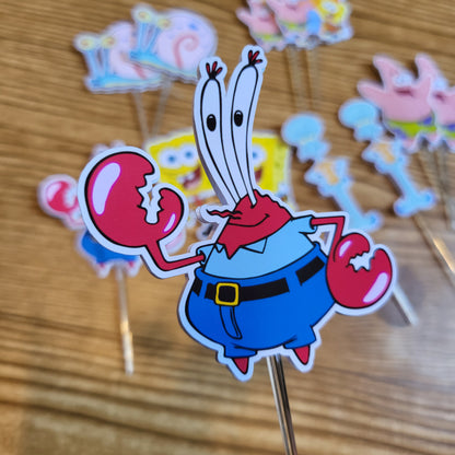 Sponge Bob - Cupcake Toppers