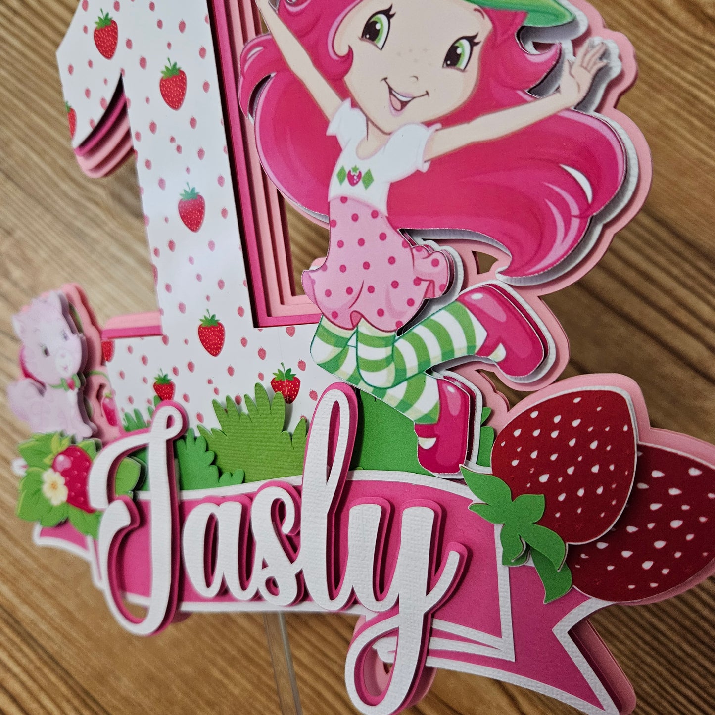 Strawberry Shortcake- Cake Topper