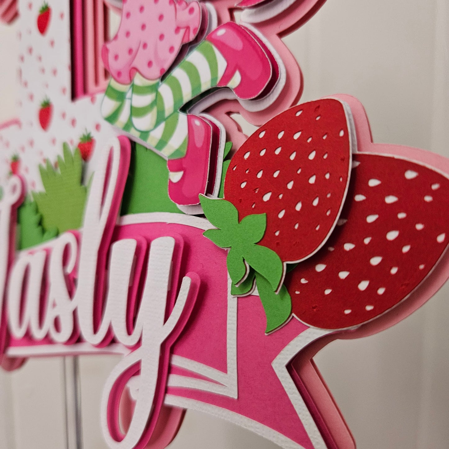 Strawberry Shortcake- Cake Topper