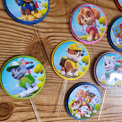 PAW PATROLS- Cupcake Toppers