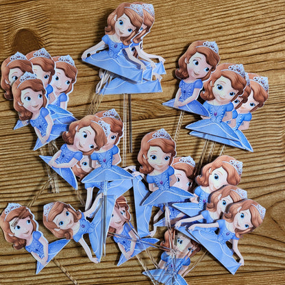 SOPHIA THE FIRST- Cupcake Toppers