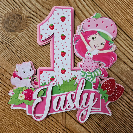 Strawberry Shortcake- Cake Topper