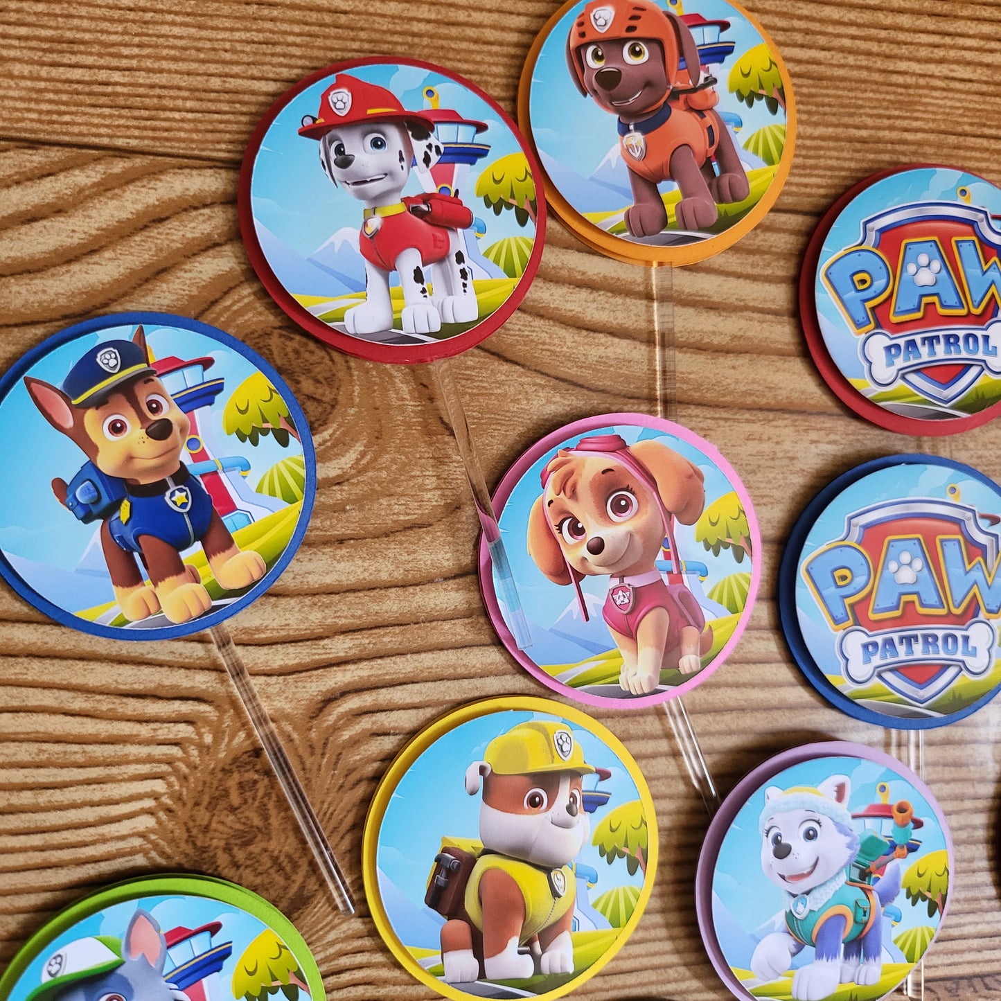 PAW PATROLS- Cupcake Toppers