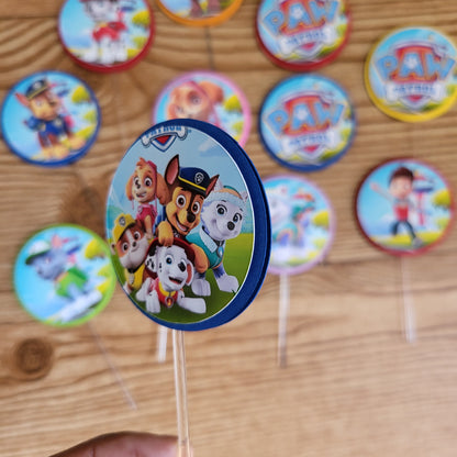 PAW PATROLS- Cupcake Toppers