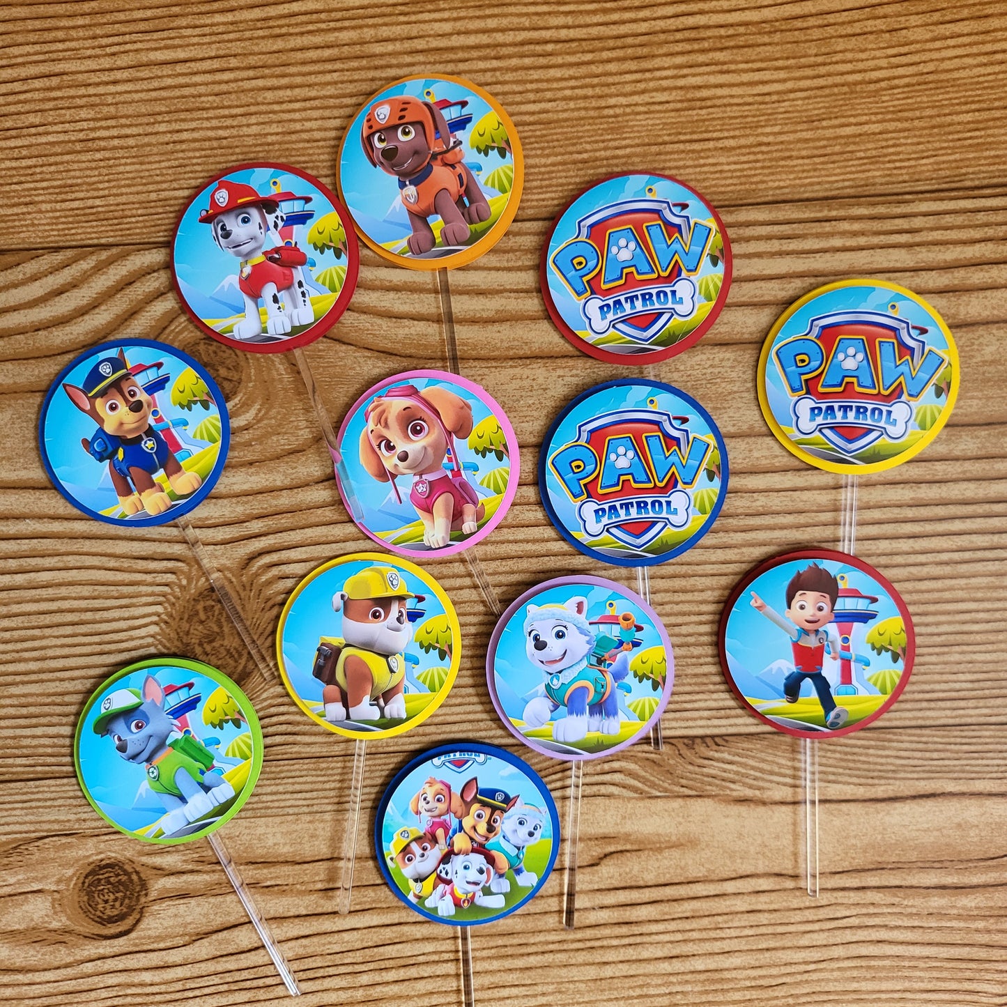 PAW PATROLS- Cupcake Toppers