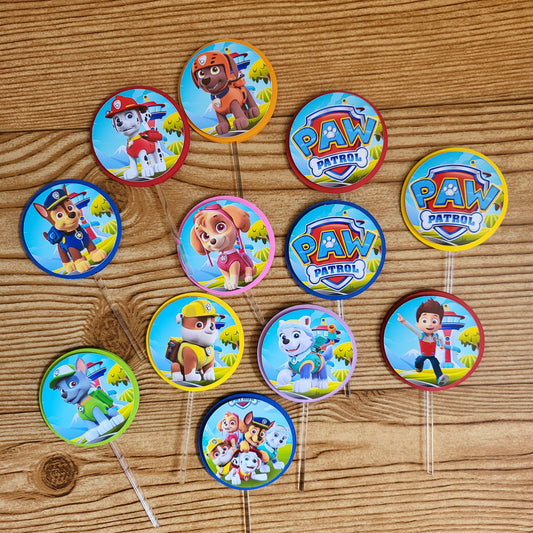 PAW PATROLS- Cupcake Toppers