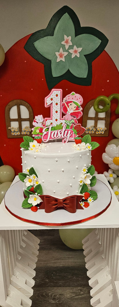 Strawberry Shortcake- Cake Topper