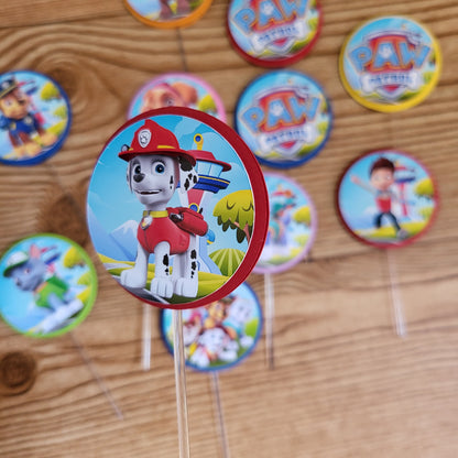 PAW PATROLS- Cupcake Toppers